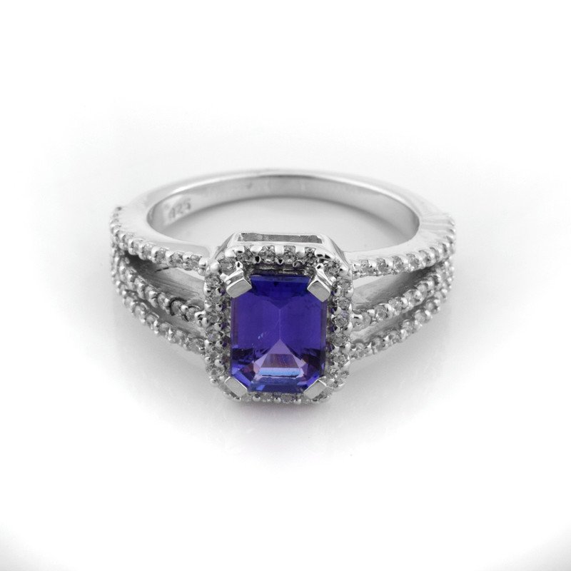 925 Sterling Silver Tenzanite Ring