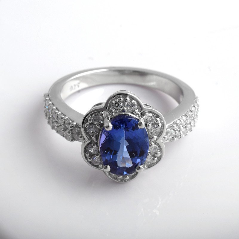 925 Sterling Silver Tenzanite RING