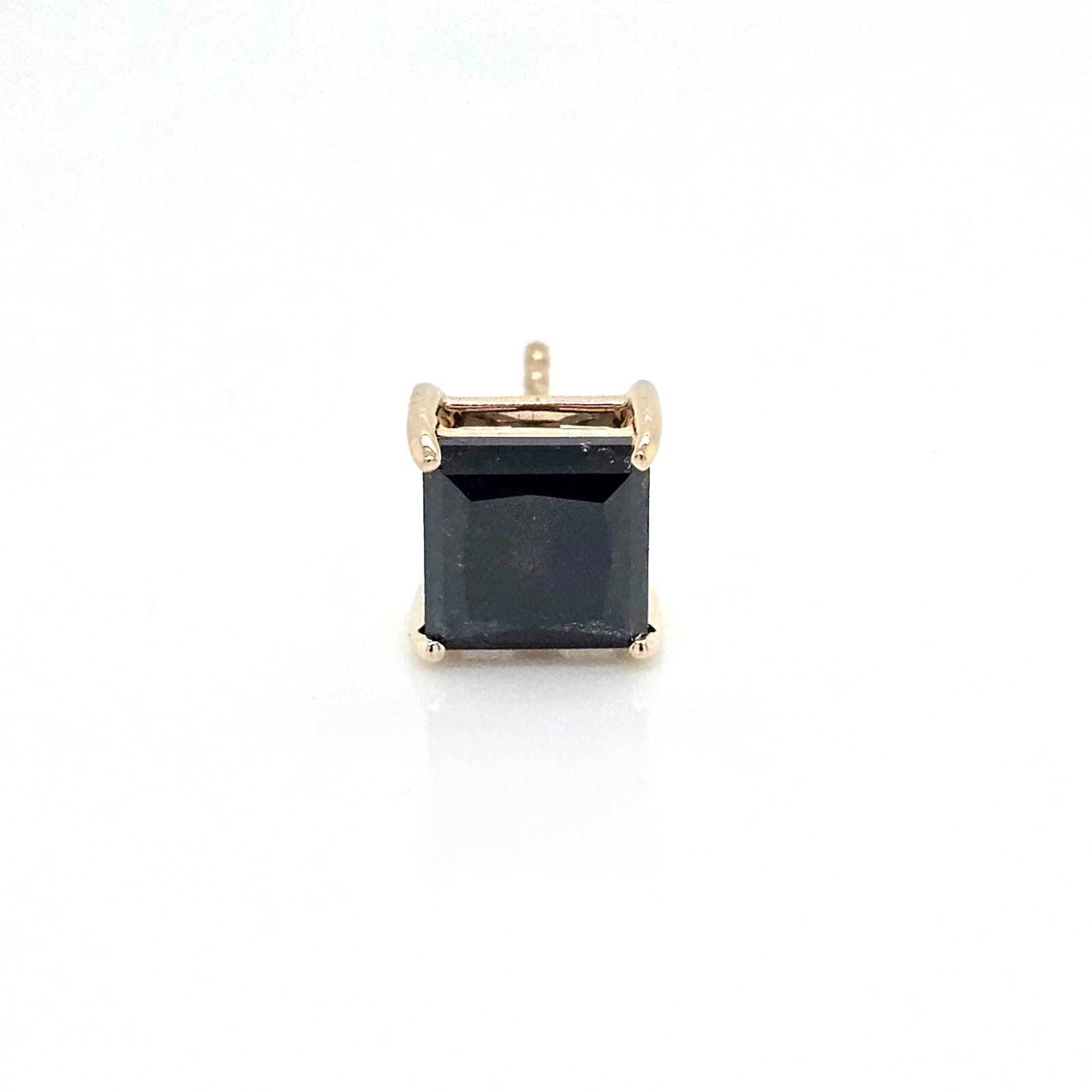 Black Diamond Stud Earring for Men