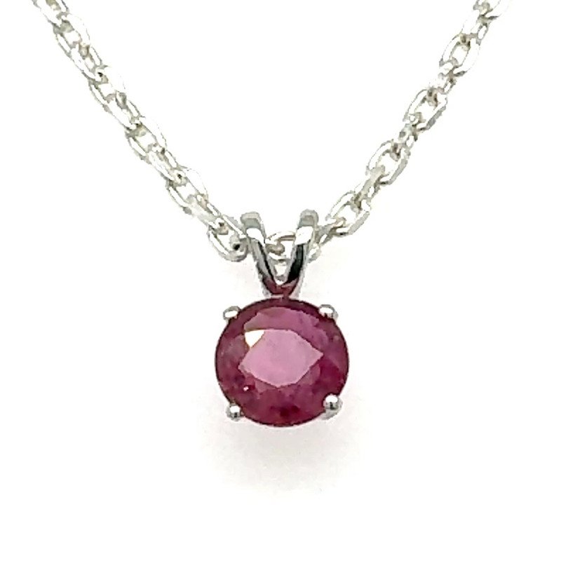 14k Gold Ruby Pendant
