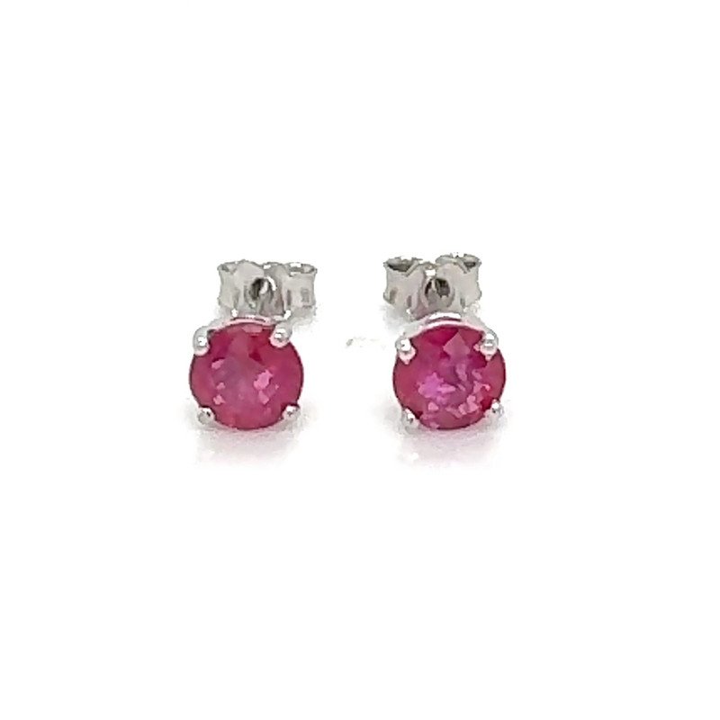 14k Gold Ruby Stud