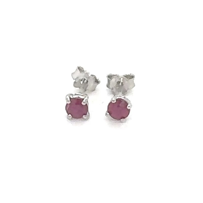 14k Gold Ruby Stud