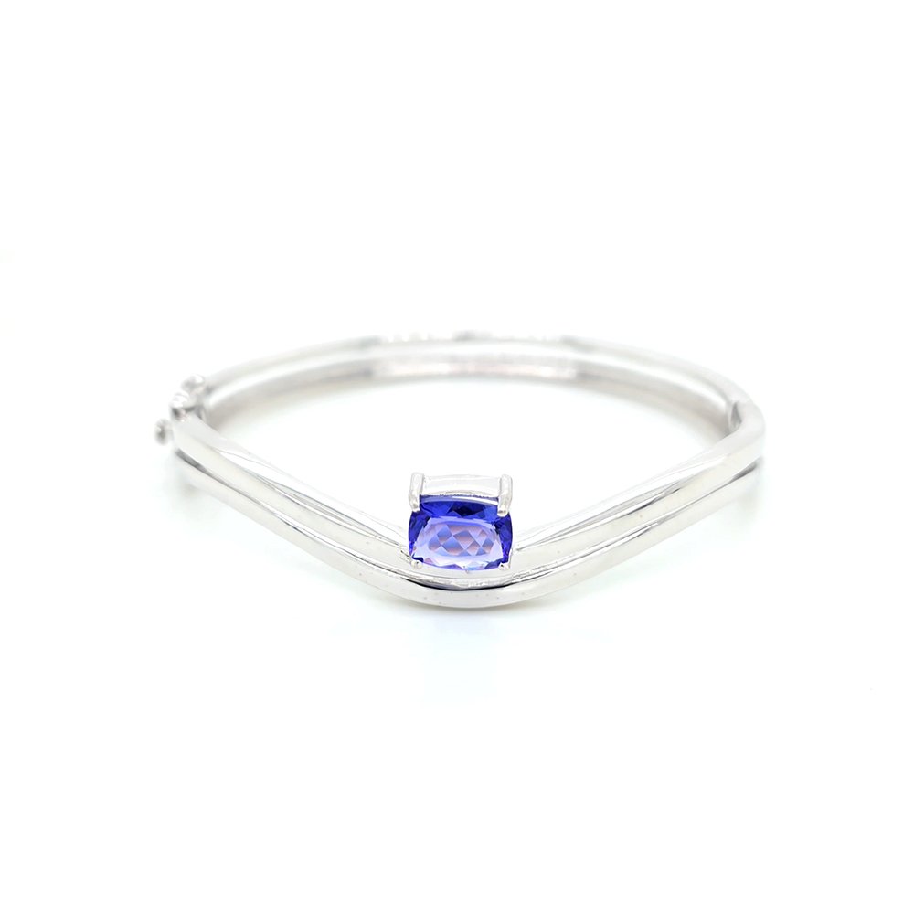 925 Silver Tanzanite Bangle