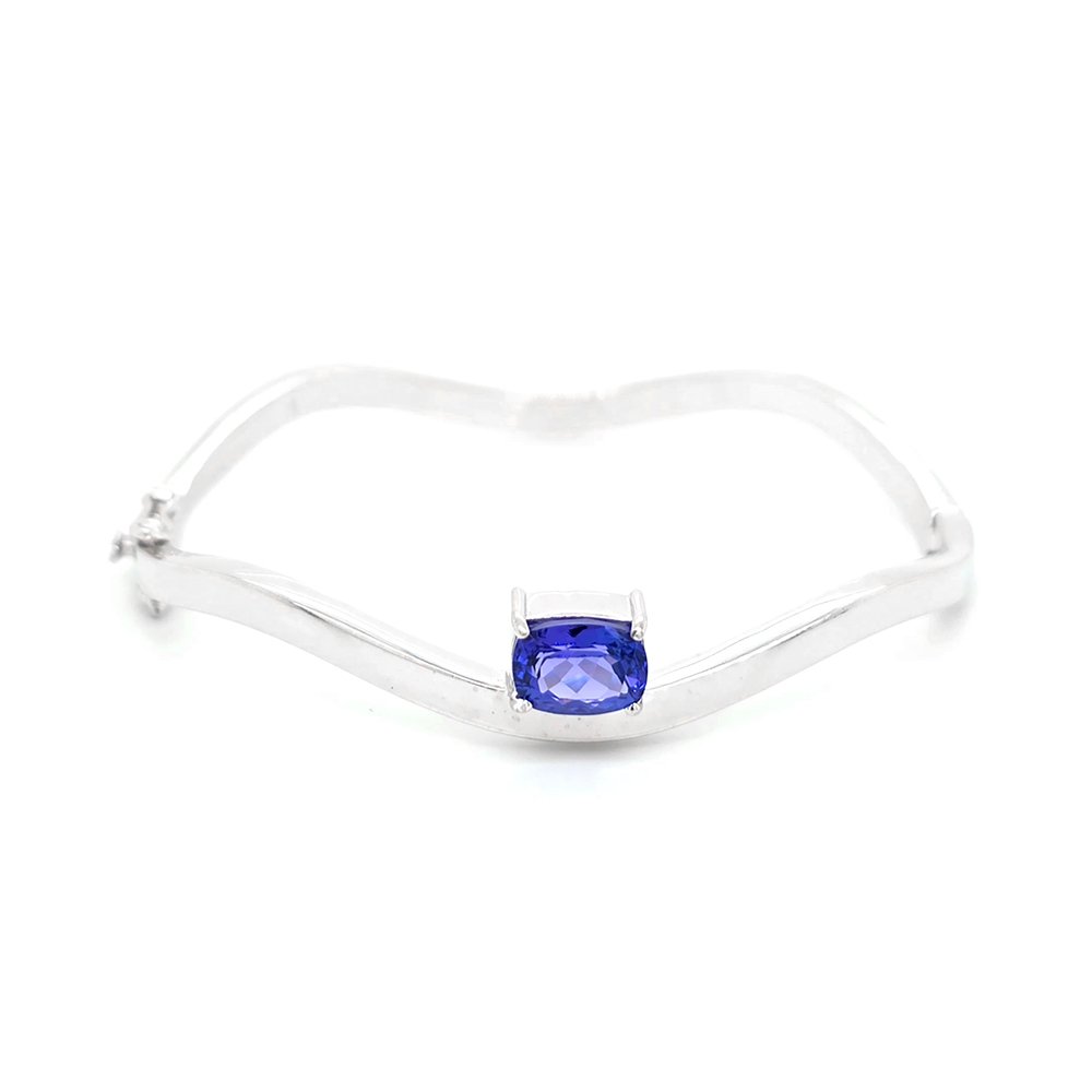 925 Silver Tanzanite Bangle