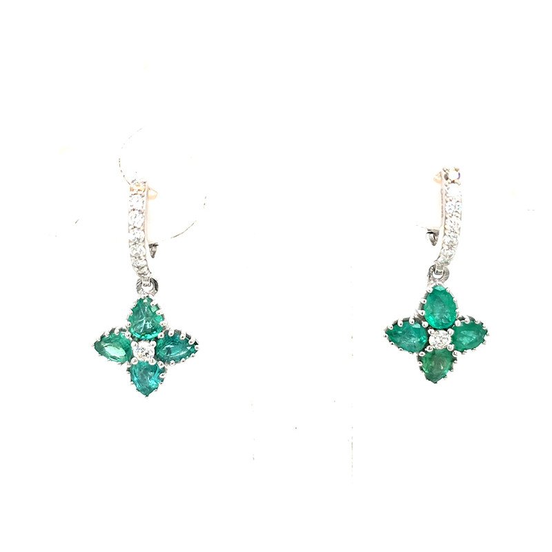 925 Silver Emerald Earring